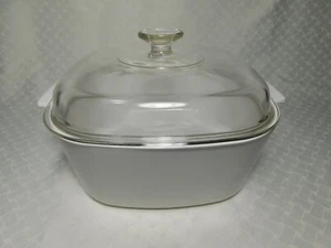 Vintage Corning All White 5L Dutch Oven with lid, Just White A-5-B - Picture 1 of 8