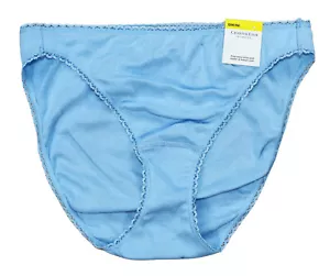 Charter Club 100% Cotton Brief Panty Heathered Women's Underwear M NWT Airy Blue - Picture 1 of 2