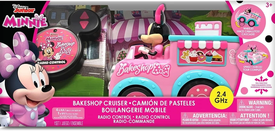 Disney Licensed Junior Minnie 9" Bakeshop Cruiser Radio Control RC Car