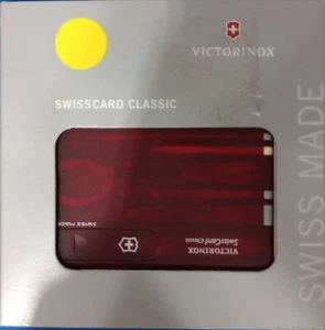Victorinox Swiss Card Classic Swiss Army Knife, 10 Functions, Swiss Made Pocket - Picture 1 of 2
