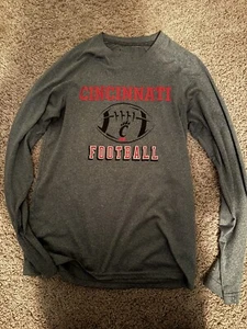 University Of Cincinnati Football Dri Fit Shirt Long Sleeve S - Picture 1 of 1