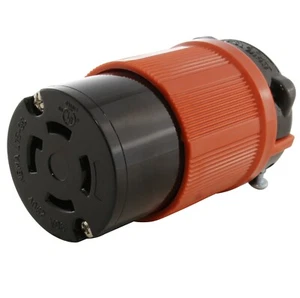 30A 250V NEMA L15-30R 4-Prong Locking Female Connector Assembly by AC WORKS® - Picture 1 of 5