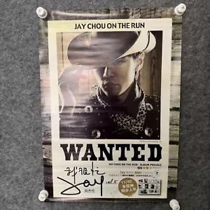 Pre-owned JAY CHOU Autographed Signed Poster Official Chinese version Limited B - Picture 1 of 3
