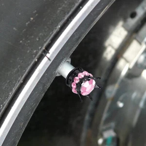 1PC Bling Bling Rhinestones Valve Stem Caps Chrome Crown Tire Valve Stem Caps - Picture 1 of 17