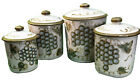 Louisville Stoneware Gaggle Of Geese Goose Pottery Canister 4Pc Set Vintage