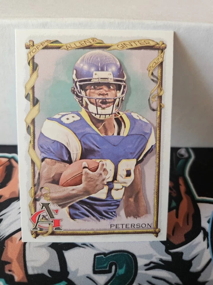 2023 Topps Composite Football Adrian Peterson Allen & Ginter #414 Vikings   - Image 1 of 1