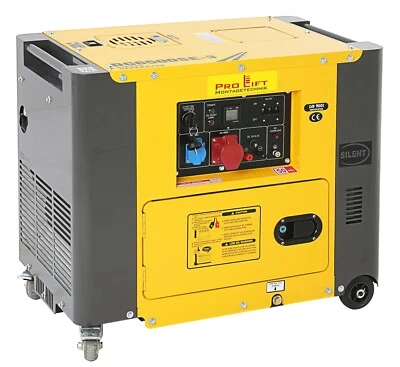 Stromerzeuger Silent Stromgenerator Dieselgenerator 230/400V E-Start 5500W 02463 - Bild 1 von 4