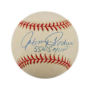 Johnny Podres Autographed & Inscribed "'55 WS MVP'" ONL Baseball (JSA)