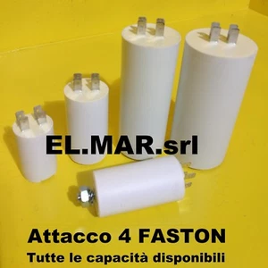 Condensatore x motore elettrico elettropompa da 1 a 150 MF microfarad 450V FAST - Foto 1 di 1