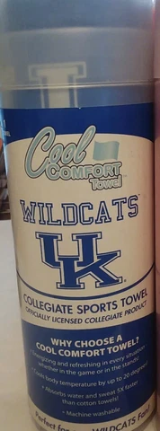 Kentucky Wildcats Cooling Towel New In Package Cover