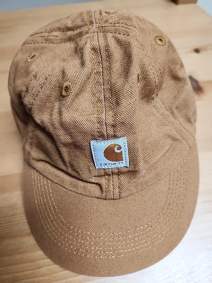 Boné de beisebol infantil Carhartt tamanho único marrom ao ar livre bebê crianças  - Imagem 1 de 4