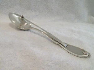 Rare 1900 french 950 silver fat & lean serving spoon rococo st - Picture 1 of 12