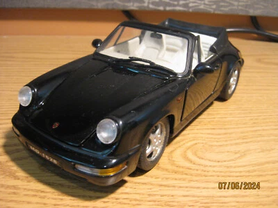 1/18 PORSCHE 911 CONVERTIBLE, EN NEGRO DE ANSON, SIN CAJA Foto 1 de 4