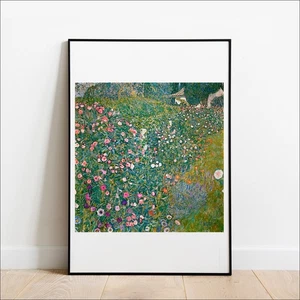 Klimt Italian Garden Landscape fine art print poster wall art garden print - Picture 1 of 9