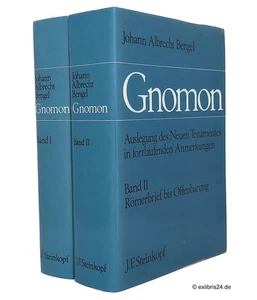 Johann Albrecht Bengel: Gnomon, Band I und II (beide Bände) | J. F. Steinkopf - Imagen 1 de 5