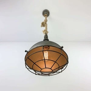 Lámpara Colgante Industrial Retro Vintage Edison Cuerda Pantalla Luz de Techo - Imagen 1 de 12
