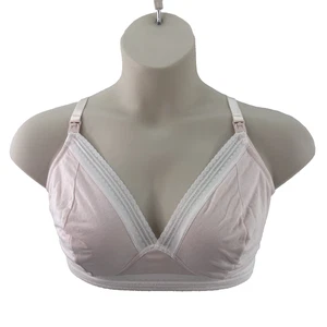 John Lewis Maternity Bra, Lace Trim, Size 34FF, Pink - Picture 1 of 12