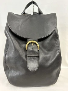 Vintage Coach Black Backpack 4134  Made in USA Genuine Leather - Picture 1 of 19