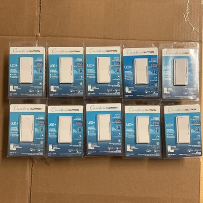 Lot Of 10 - Lutron Diva Smart Dimmer - White DVRF-6L-WH-R - NEW - Image 1 of 2