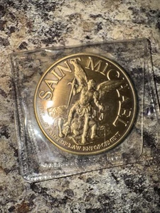 Saint Michael Patron Saint of Law Enforcement USA Army Coin - Picture 1 of 2