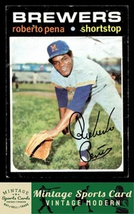 1971 Topps - Roberto Pena - #334 Milwaukee Brewers - Picture 1 of 2
