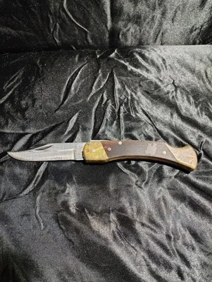 Faca de bolso vintage Uncle Henry grande travamento lâmina única Shrade+ LB7 - Imagem 1 de 2