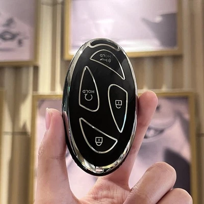 2pcs car key fob case cover for Hyundai Sonata Elantra N IONIQ remote key shells - Image 1 of 3