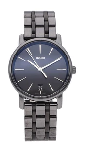 Rado DiaMaster Black Dial 33mm Quartz Ceramic Ladies Watch R14064177 - Picture 1 of 6
