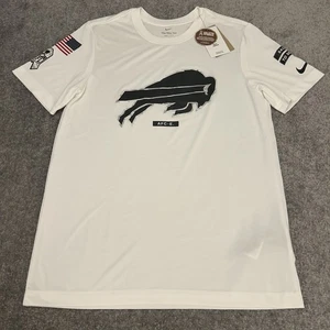 Nike Buffalo Bills Shirt Mens Medium White Salute To Service Dri Fit NFL NEW - Picture 1 of 13