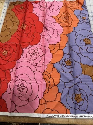 "CAMELIA" LA TELA ALEXANDER HENRY COLL.  DE LEON PRE LAVADO 2009 FAT QUARTER Foto 1 de 4