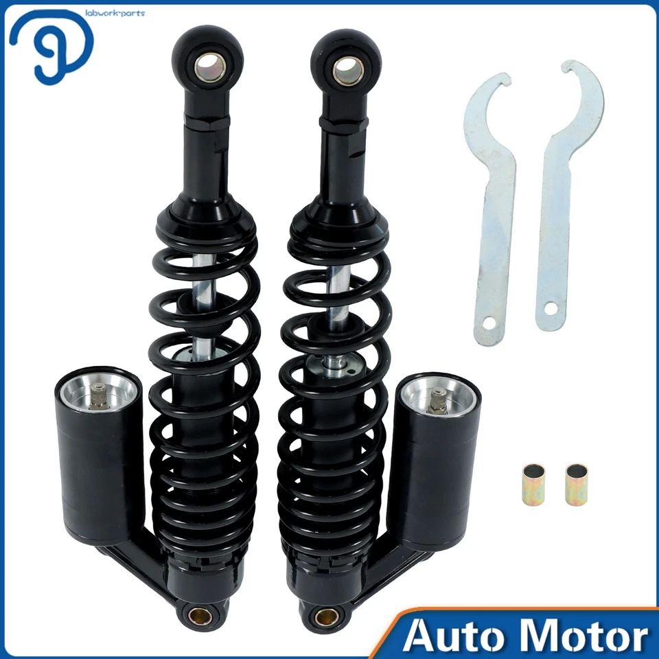 Amortiguadores traseros 2x 13,5"" 340 mm para suspensión amortiguadora motocicleta Honda Yamaha Foto 1 de 4