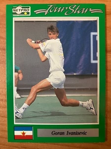 1991 Netpro Tour Stars Tennis #40 Goran Ivanisevic Rookie - Sharp! - Picture 1 of 1