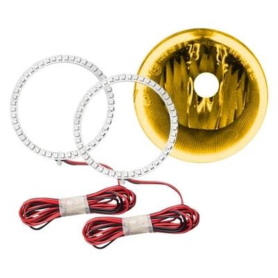 LED Fog Lights Halo Ring Lights Amber For 2007-2010 GMC Denali - Imagem 1 de 4