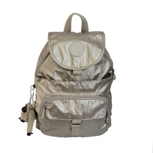 Kipling City Pack Mini Zaino Luminoso Oro Metallizzato - Foto 1 di 7