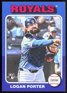 2024 Topps Heritage High Number LOGAN PORTER Blue Border SP Rookie Card #625 - Picture 1 of 1