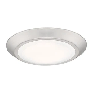Verge - 15W 1 LED Flush Mount - 1.25 Inches high-Brushed Nickel Finish Flush - Picture 1 of 12