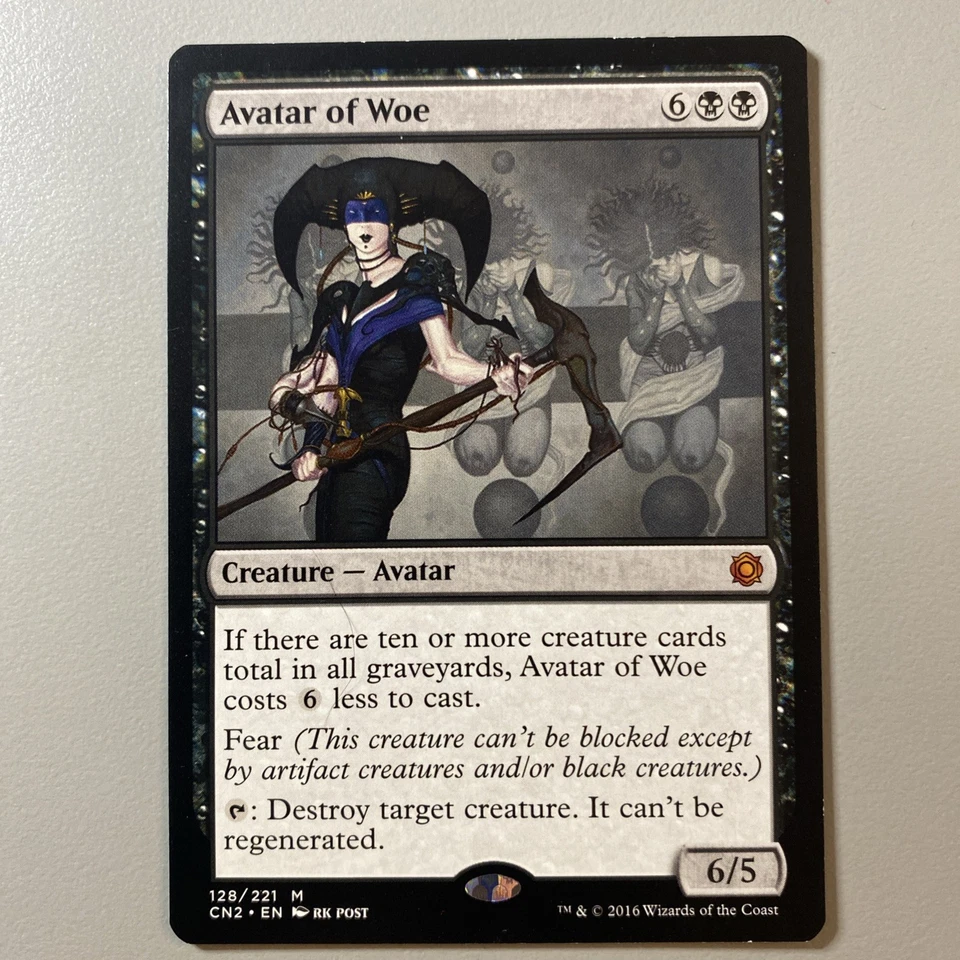 MTG Magic the Gathering Avatar of Woe (128/234) Conspiracy Take the Crown LP - Image 1 of 1