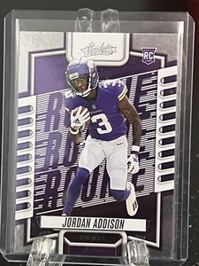 JORDAN ADDISON---2023 PANINI ABSOLUTE----ROOKIE----VIKINGS---FREE SHIPPING - Picture 1 of 2