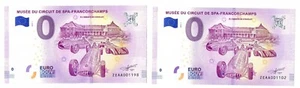 0-Euro-Scheine Musee du Circuit de Spa-Francorchamps Nr  1102 bis 1198 - Bild 1 von 2