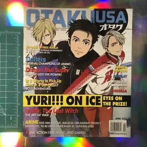 Otaku USA Magazine April 2017 Yuri!!! On Ice Great Condition - Picture 1 of 2