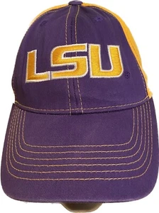 LSU Purple and Yellow Adjustable Baseball Hat Captivating Head Gear Football - Picture 1 of 9