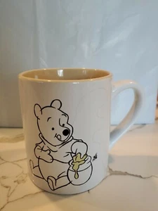 WINNIE THE POOH~ Coffee Cup Mug tan white 14 Oz - Picture 1 of 3