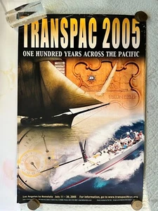 Hawaiian Marine Poster Transpac 2005 groß L.A. nach Honolulu Yachtrennen Größe 20" - Bild 1 von 7