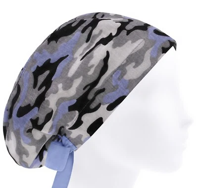 Surgical cap, scrub hats, scrub caps, surgery caps, military camouflage - Image 1 of 3
