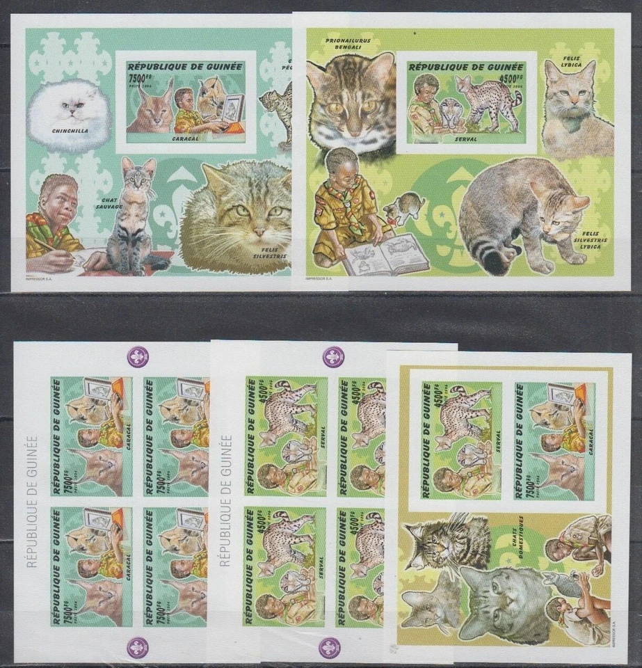 J176 Guinea - MNH - Nature - Animals - Fauna - Imperf - 4241/42(2KB)B.951/3B - Image 1 of 1
