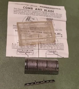 Vintage Sunbeam Shavemaster Kamm und Schneider Set Zubehör Anleitung - Bild 1 von 3