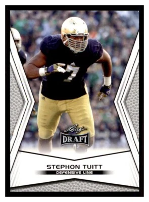 2014 Leaf Draft #54 STEPHON TUITT Notre Dame Fighting Irish - Image 1 of 2