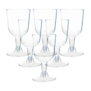 Confezione 36 Bicchieri Vino 125ml Plastica Trasparente Vino Prosecco Champagne Bevande Bicchiere - Foto 1 di 10