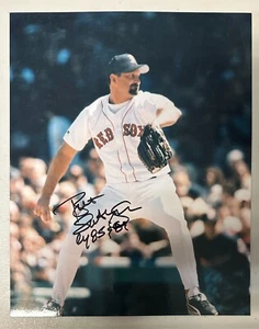 Bret Saberhagen Autographed Boston Red Sox 8x10 Photo W/ CY 85 & 89 Insc - Picture 1 of 1