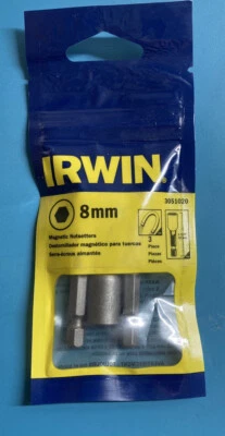 Irwin 3051020 Nut Driver 3-pc. 8 mm Magnetic Nutsetter, 1-7/8” Hex Shank - Image 1 of 3